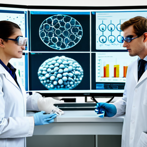 Pharmaceutical Research**

"A team of scientists in a modern, bright laboratory, fully clothed in lab coats and safety goggles, collaborating on a drug discovery project, visualizing molecular structures on a large screen, appropriate content, safe for work, professional setting, perfect anatomy, correct proportions, well-formed hands, natural pose, modest attire."

**