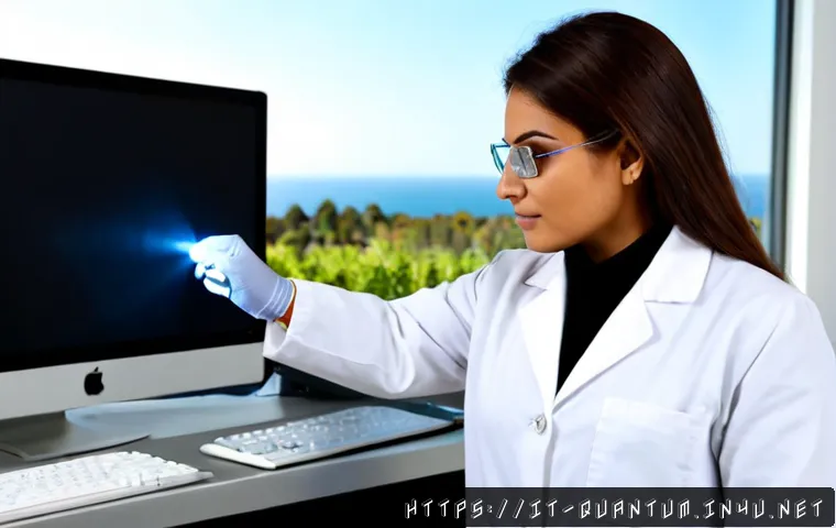 양자화학의 산업 응용 - Photorealistic Italian pharmaceutical research laboratory, a female chemist in a white lab coat and ...